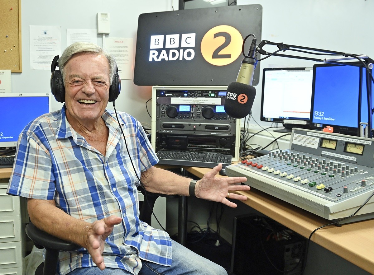 Tony Blackburn photo in radio setting