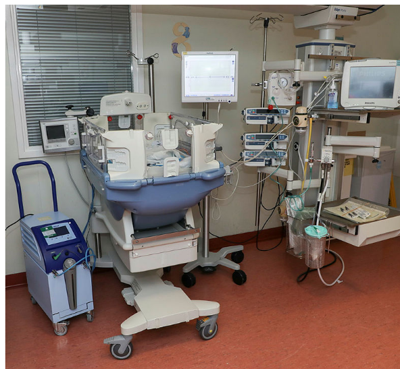 This photo is of a therapeutic cooling machine